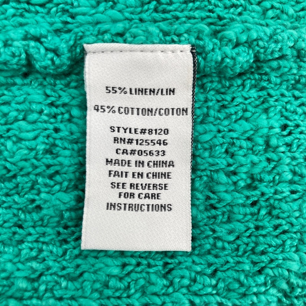 Habitat Clothes to Live In Teal Button Cardigan Sweater - Picture 8 of 9